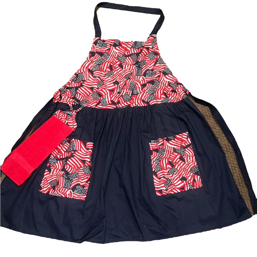 Women’s handmade Apron-Patriotic